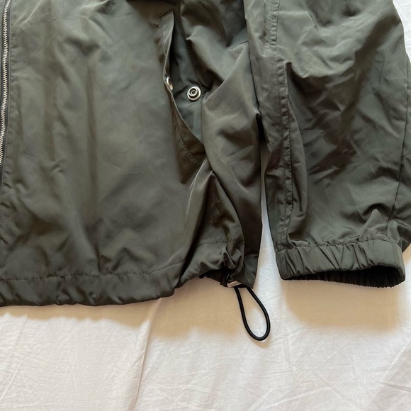 ALL SAINTS SHADOW KHAKI GREEN "CRAZE" TECH RAIN JACKET COAT - MEDIUM - Picture 3 of 8